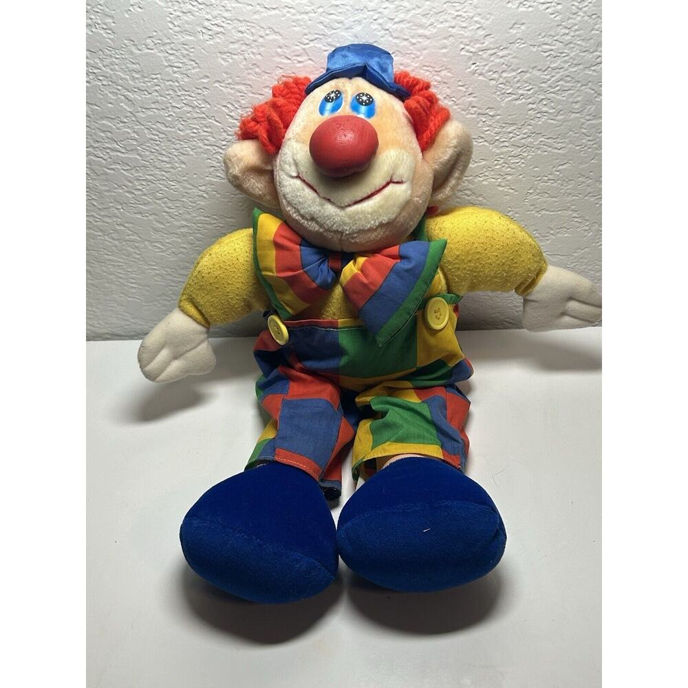 Rare Vintage 1991 Commonwealth Clown Plush Doll 16” Reversed Colors